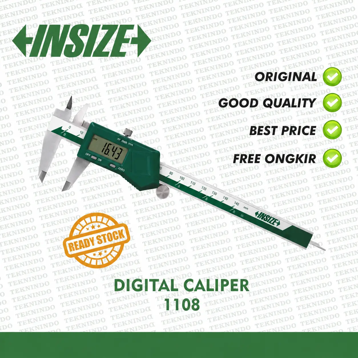 Insize Digital Caliper 1108-150 6" Sigmat / Jangka Sorong